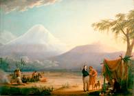 Friedrich Georg Weitsch: Humboldt und Bonpland am Fuß des Chimborazo in Ecuador, 1806. Öl auf Leinwand, 163 x 226 cm. Foto: Hermann Buresch. ©Staatliche Museen zu Berlin