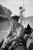 La etnóloga Karin Hissink durante la "24.ª expedición Frobenius" por el río Beni (27/4/1952 – 13/6/1954)  Foto: Albert Hahn. ©Frobenius-Institut, Frankfurt am Main