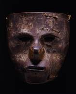 Die Maske Mama Nuikukui Uakai Noavaca, Sierra Nevada de Santa Marta (Kolumbien), Holz, gefasst. ©Ethnologisches Museum, Staatliche Museen zu Berlin